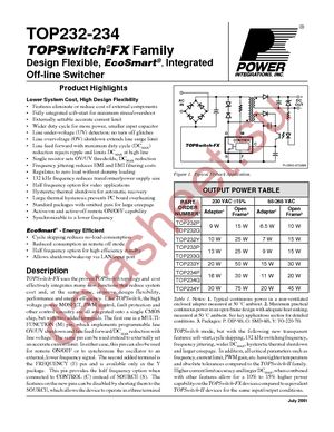 TOP234GN datasheet  